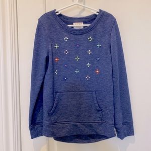 Girls Cat and Jack Sweatshirt Size 7/8